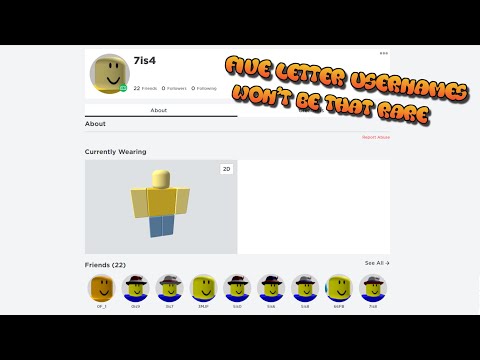 Four letter usernames and why I think five letter usernames won't be that rare