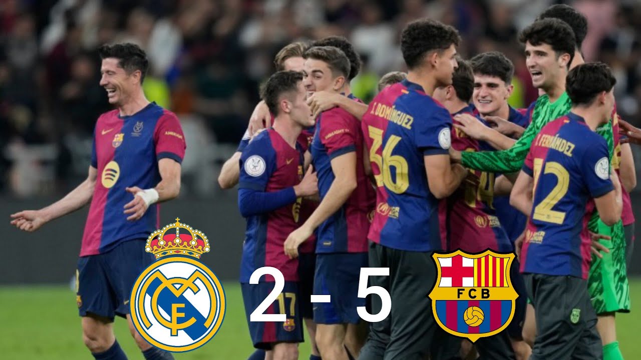 Real Madrid vs Barcelona 2-5 | Supercopa de España Final 2025 | Full Match