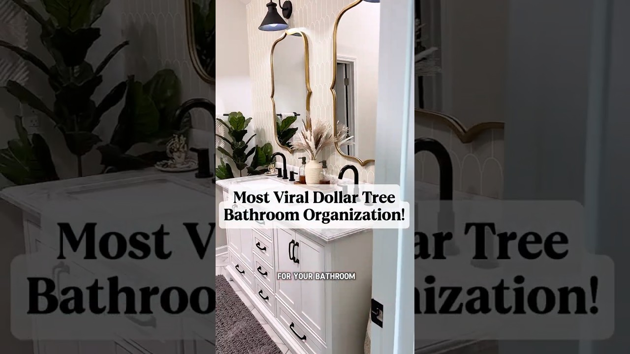 Viral Dollar Tree Bathroom Organization Hacks ✨