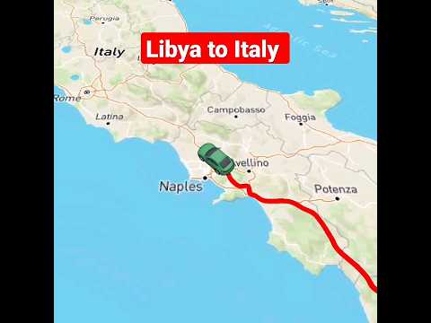 Libya to Italy travelling ⛵🚗 #tiktok #shortsvideo #italy