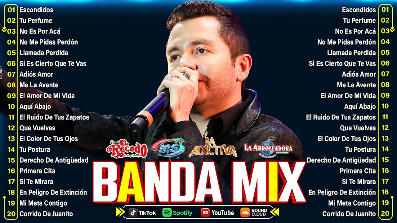 Mezcla Romántica Banda: La Adictiva, Calibre 50 y más 🎶
