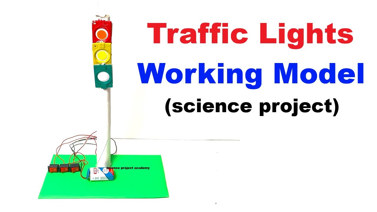 traffic lights working model for science project exhibition - diy  | science project academy