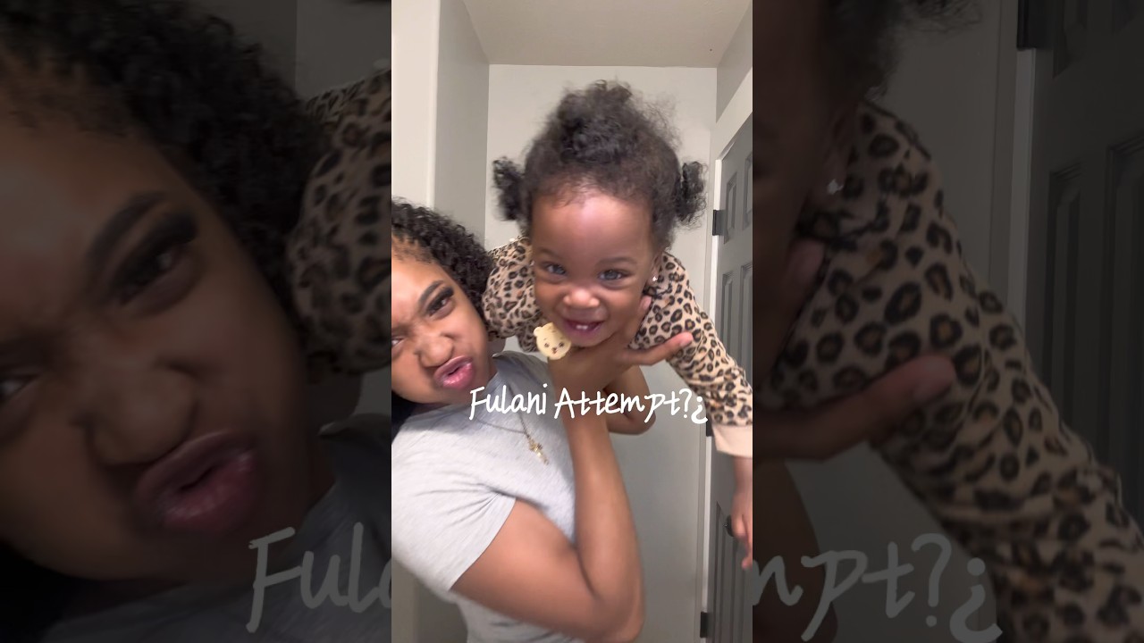 Trying Fulani Hairstyle on Ri! 👶