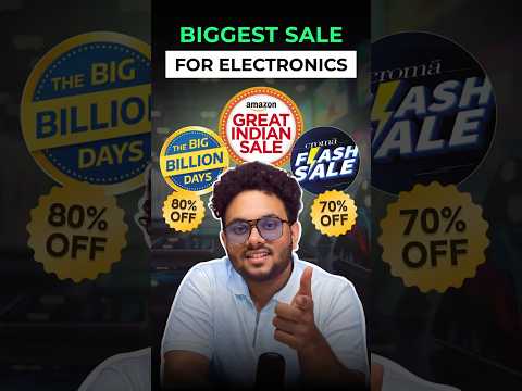 Biggest Electronics Sales 2025 Amazon, Flipkart, Croma deals up to 70%off