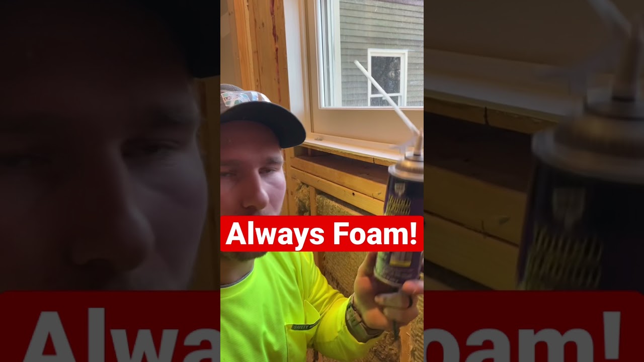 Fix Window Foam Gaps πͺ #Shorts