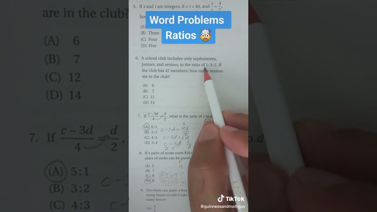 Free eBook: Solving Word Problems & Ratios ๐