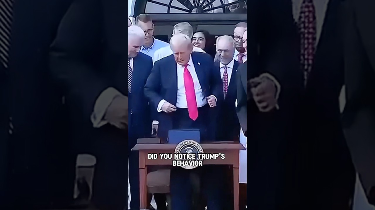 Did You Notice Trump's Behavior? 🤔