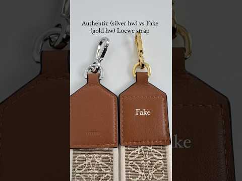 FAKE LOEWE | Comparison between a real and fake Loewe strap #loewe #authentication