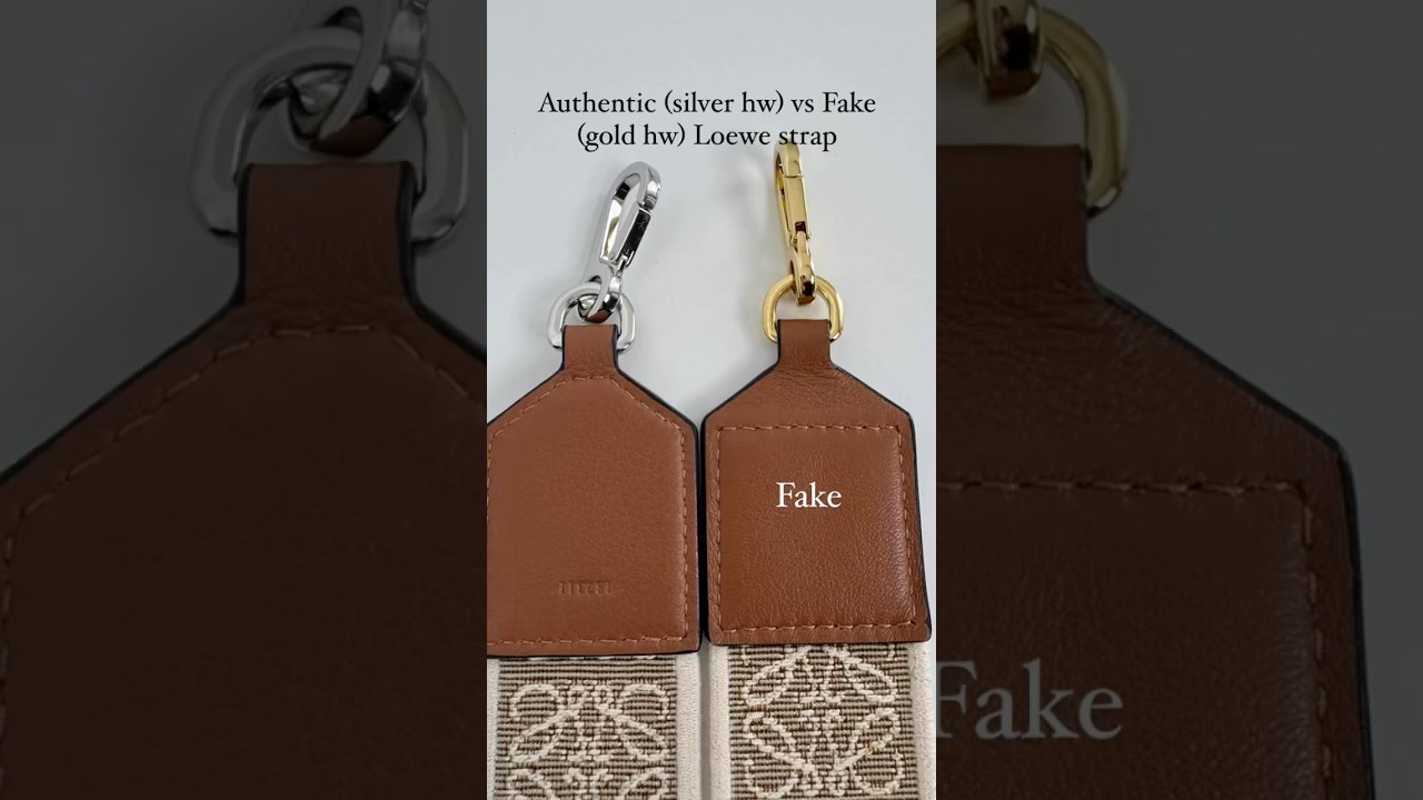 Fake Loewe Strap vs. Authentic Loewe Strap Comparison