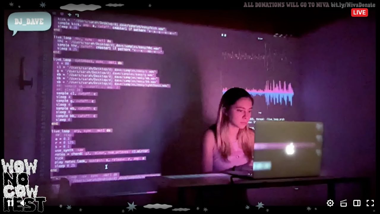 DJ_Dave Performs Live Coded 'Easy' for Oatly 🎶