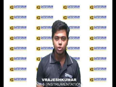 Vrajeshkumar AIR 5 in GATE 2017 🏆