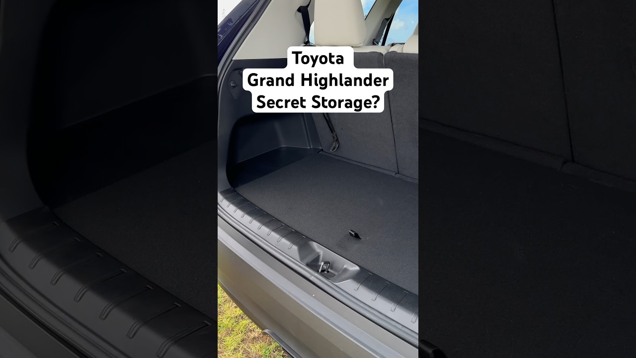 Toyota Grand Highlander - Convenient Third-Row Access and Storage Features
