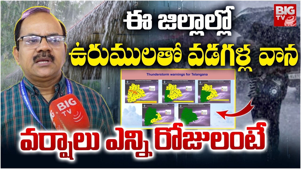 Telangana Rains Update & Weather Report 🌧️