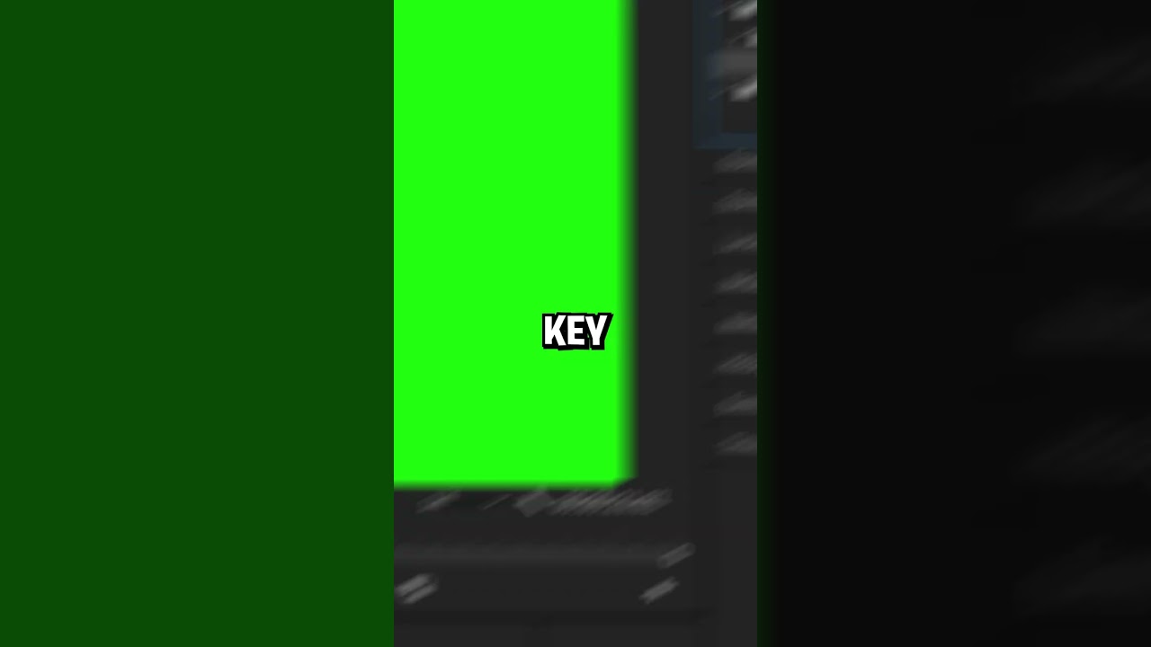 Remove Green Screen in Premiere Pro π¬
