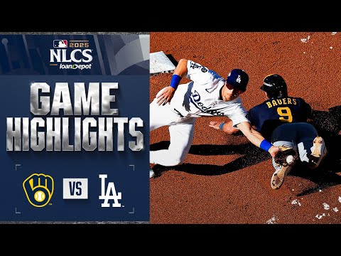 Brewers vs. Dodgers NLCS Game 3 Highlights (10/16/25) | MLB Highlights