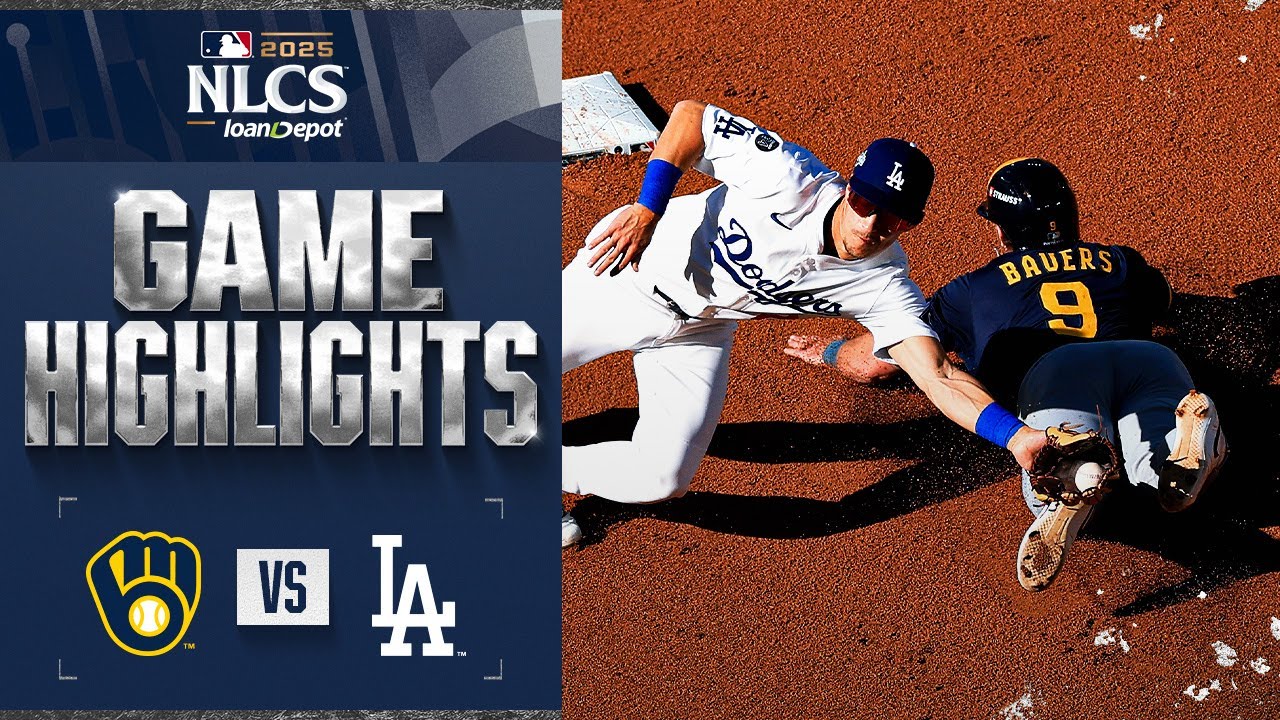Brewers vs. Dodgers NLCS Game 3 Highlights | Intense Playoff Action (10/16/25) ⚾