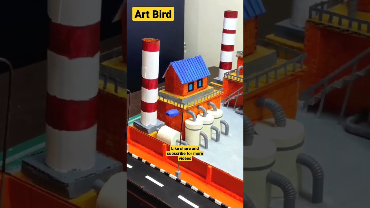 Air Pollution Cardboard Model for School Project ๐