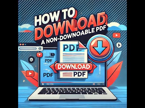 How to Download a Non downloadable PDF ( Embedded PDF ) from a Website | ICONIC Technology