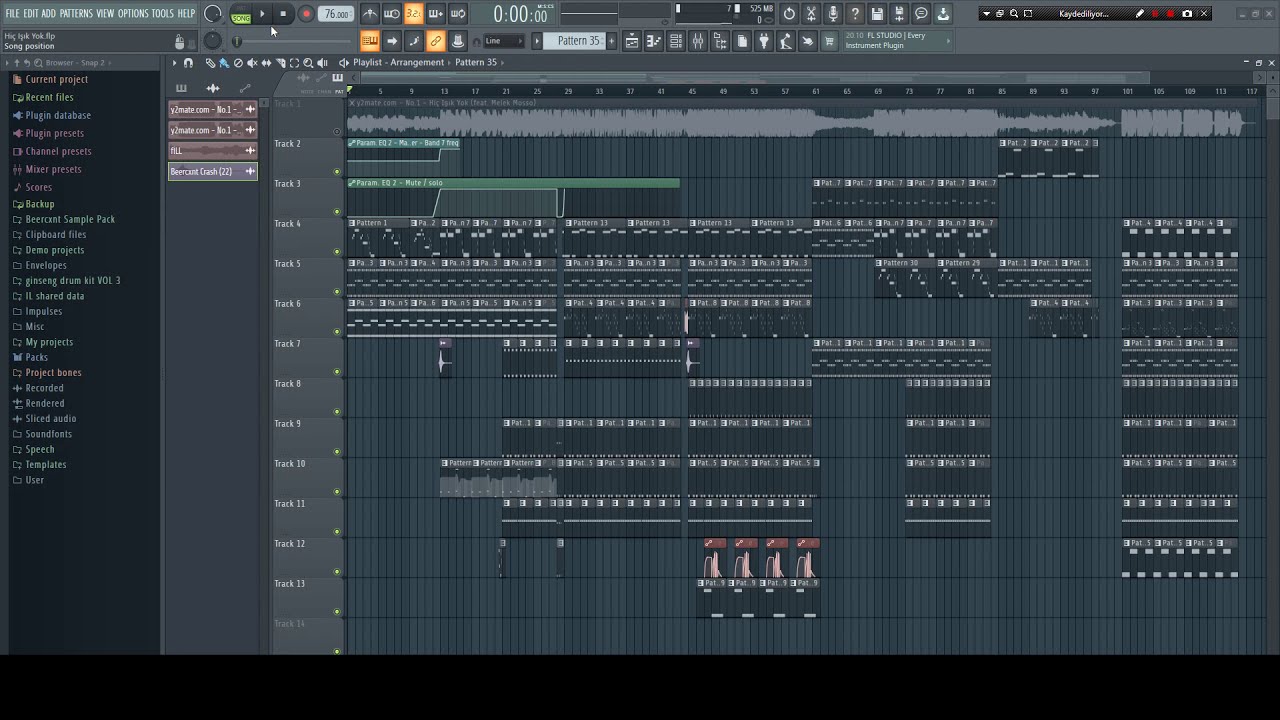 No.1 - Hiç Işık Yok (feat. Melek Mosso) | Siyah Bayrak Beat & FLP 🎶