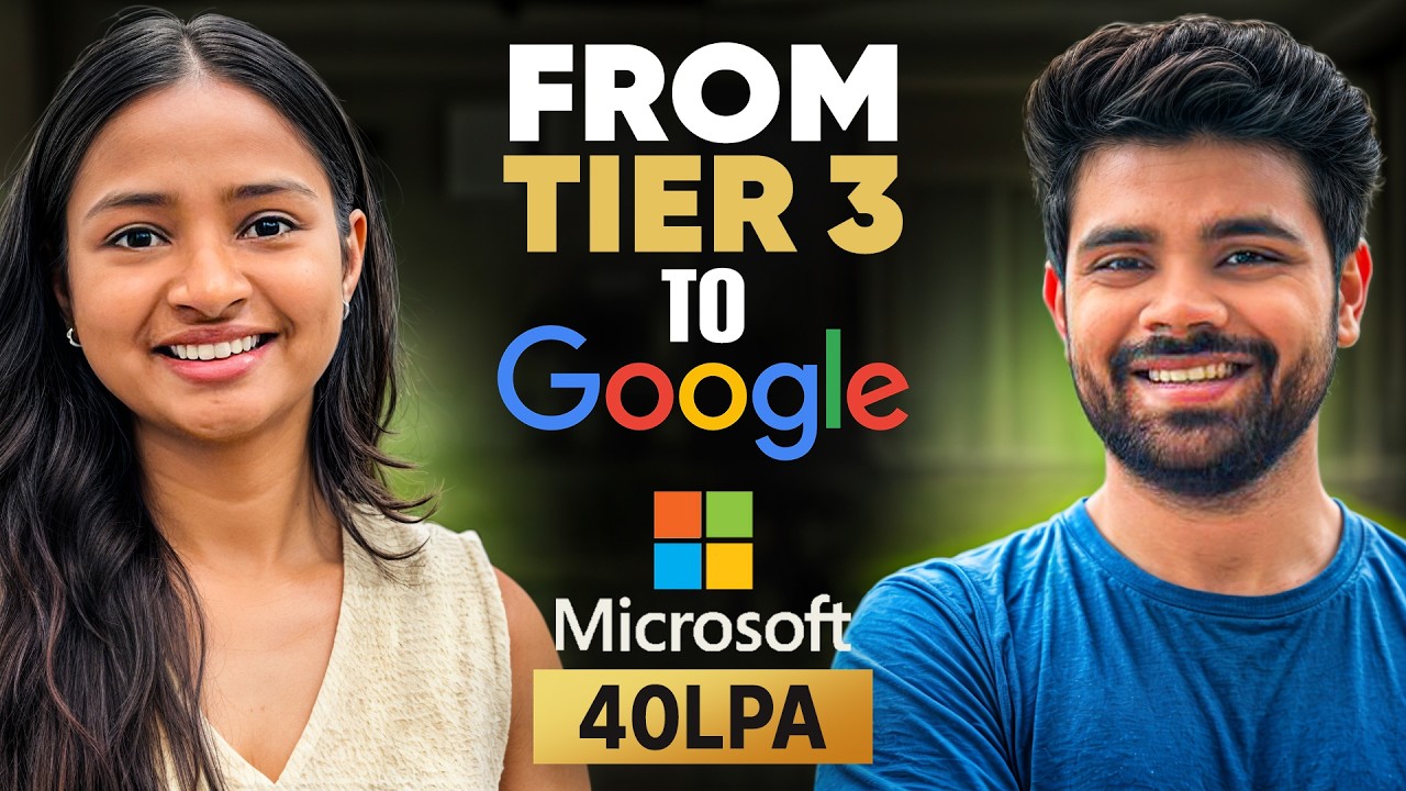 She Cracked Google and Microsoft from Tier 3 College | Roadmap, Resources, Resume, Tips