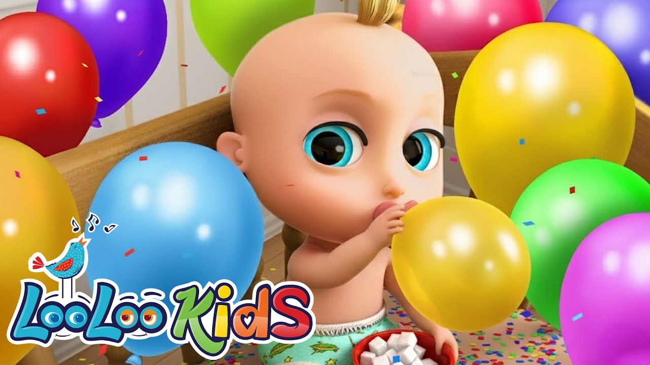 Johny Johny Yes Papa - Learn Colors with Balloons | Nursery Rhymes & Kids Songs by LooLoo Kids