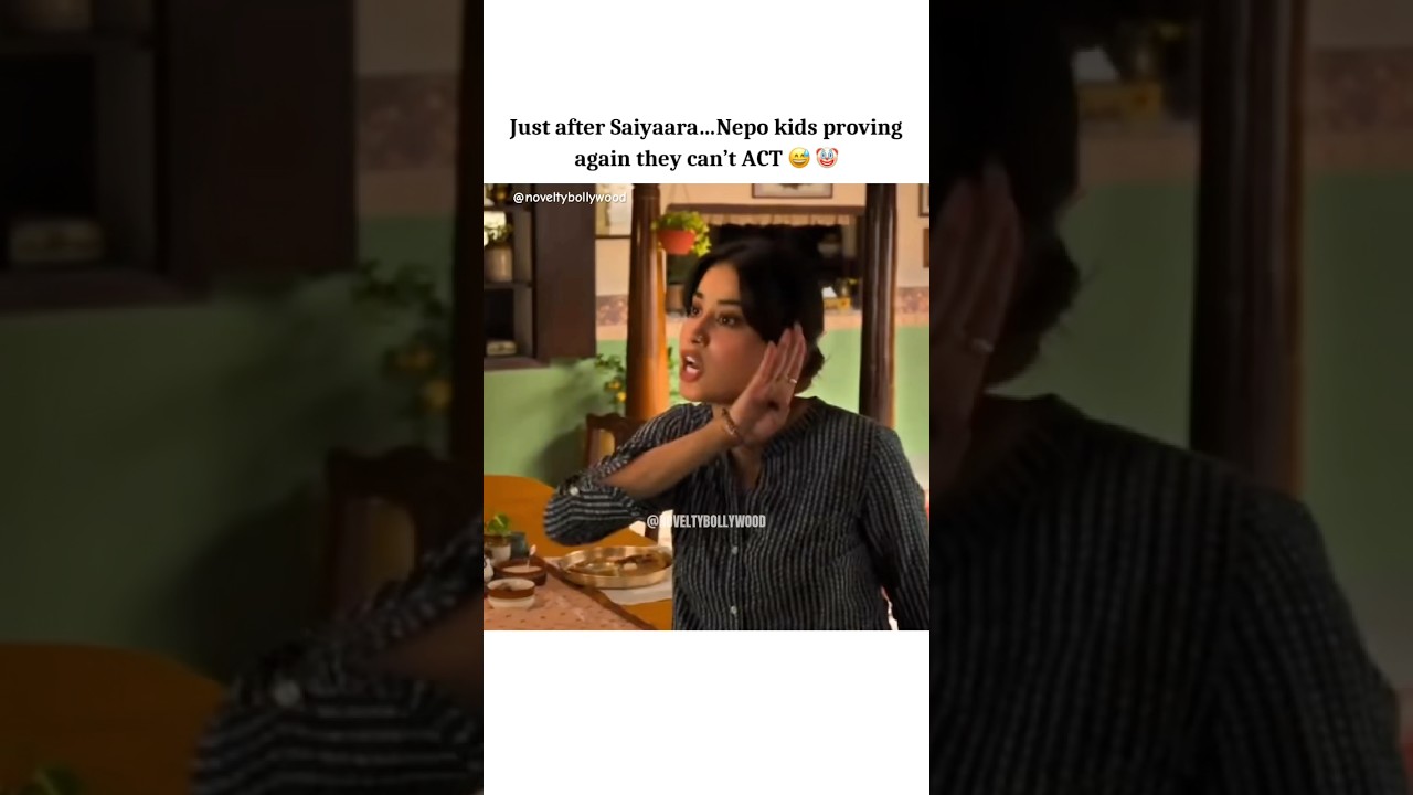 Janhvi Kapoor's Acting in Acting Ki Dukaan 😂 | Bollywood Nepo Controversy #shorts