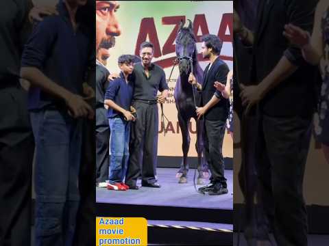Ajay Devgan son Yug meet Azaad #azaadmovie#ajaydevganfilms#amandevgan#rashathadani#yugdevgan
