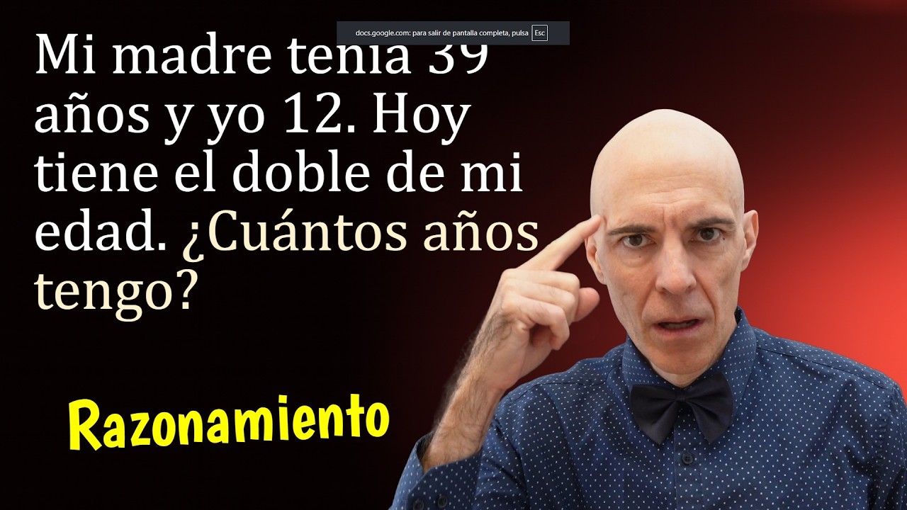 ¡Desafío de Matemáticas! Calcula la Edad del Hijo en Este Clásico Problema 📊