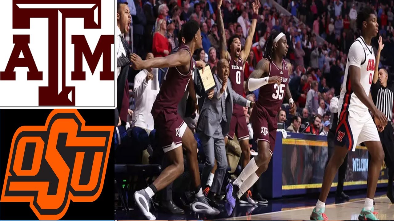 Texas A&M vs Oklahoma State Full Game Highlights 🏀