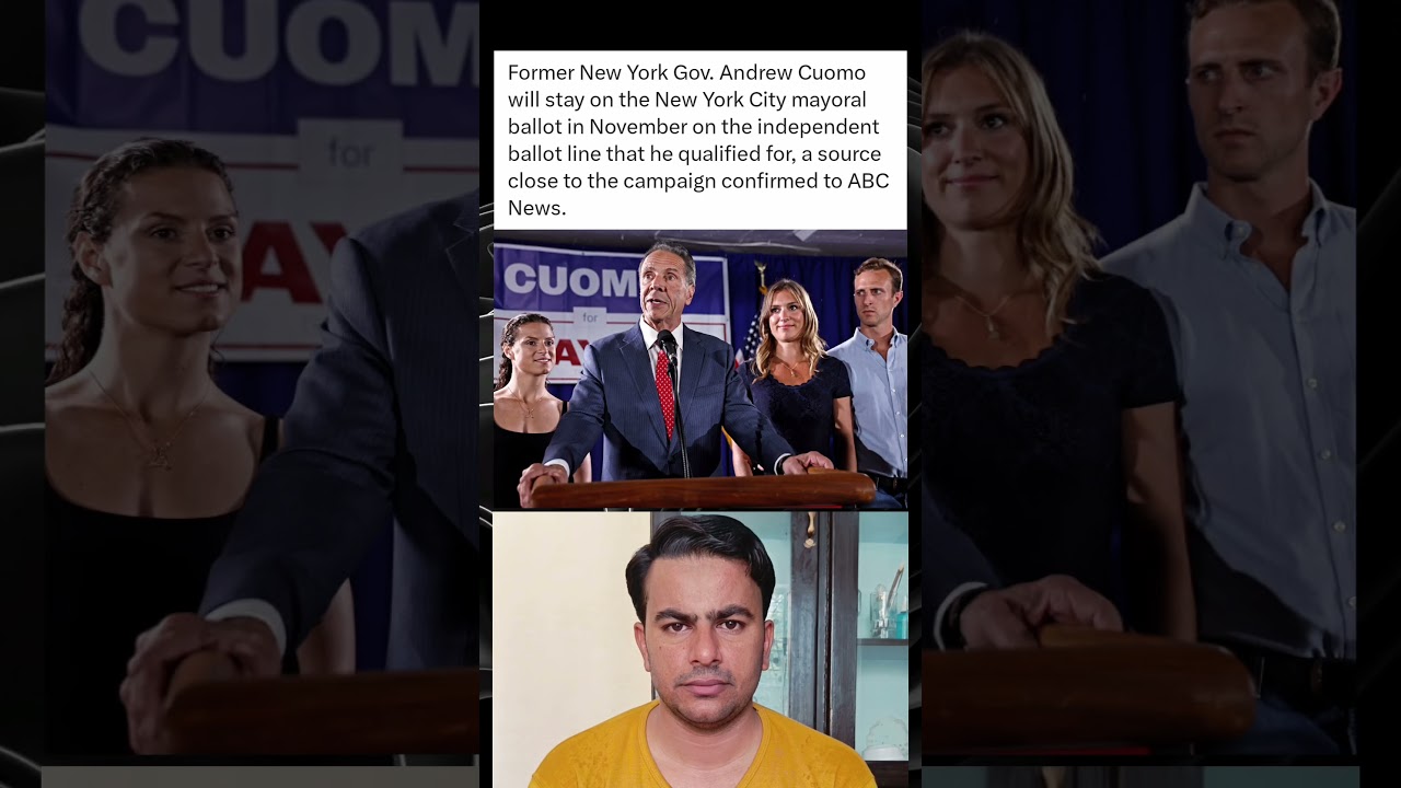 Andrew Cuomo Remains on New York City Mayoral Ballot as Independent Candidate