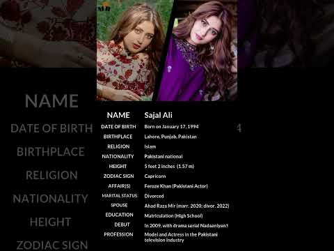 Sajal Ali | Sajal Aly 🔥 mini biography #shorts #biography #sajalaly