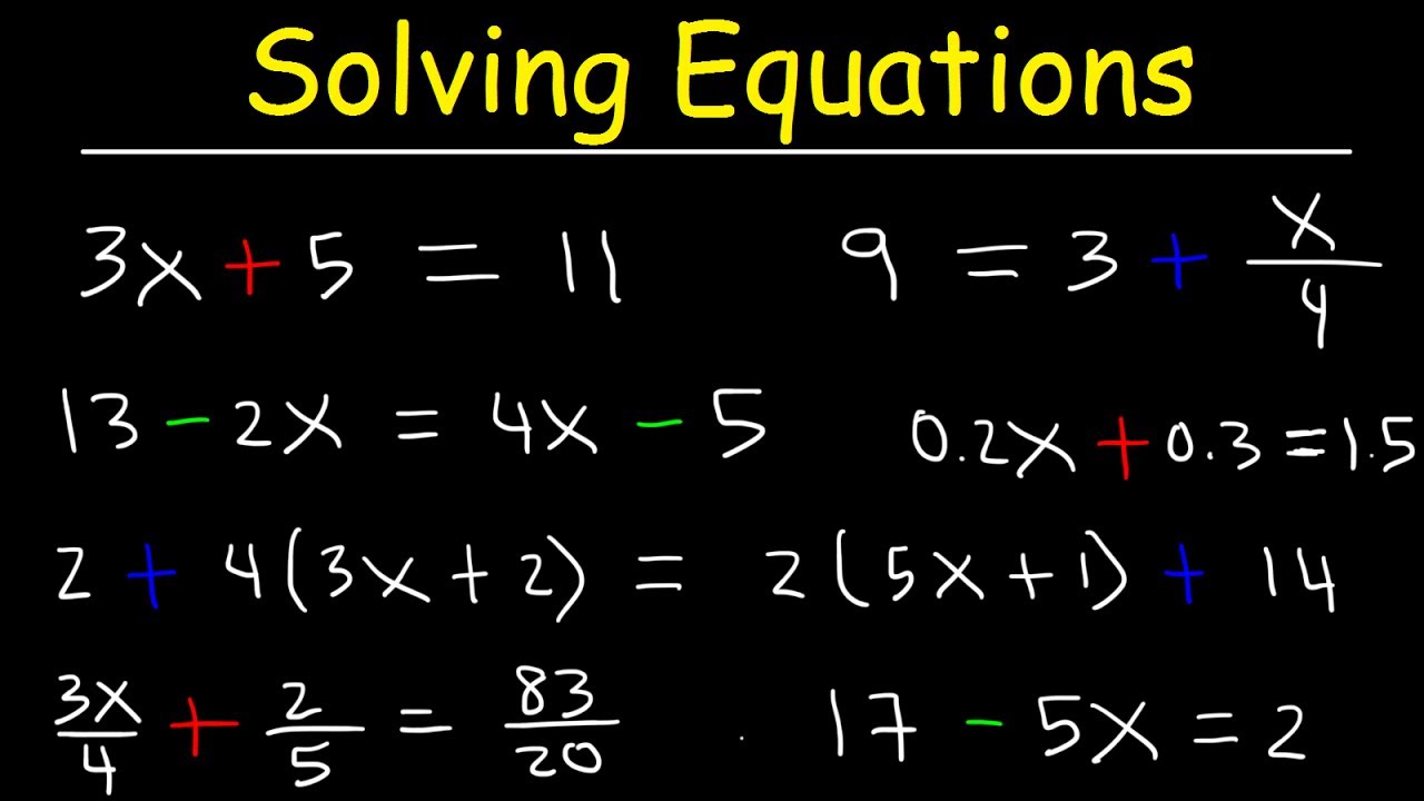 Efficient Techniques for Solving Two-Step Algebraic Equations