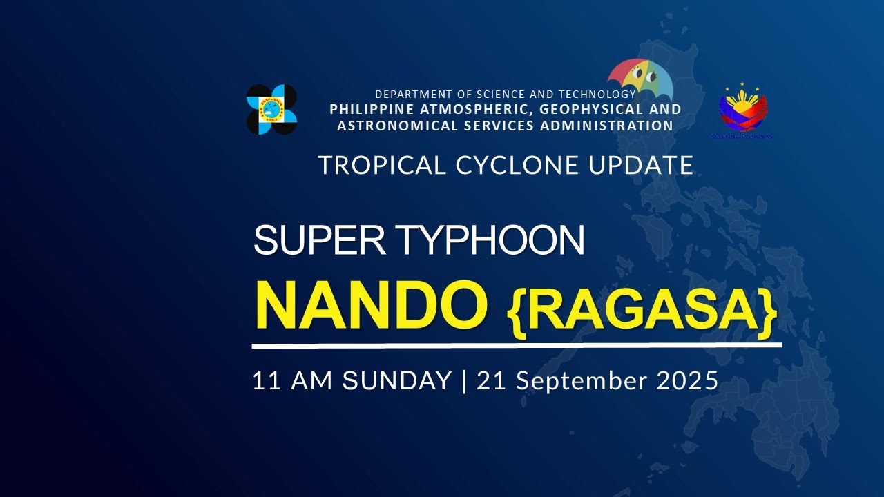 Urgent Update: Super Typhoon NANDO (RAGASA) Briefing at 11 AM – September 21, 2025 🌪️