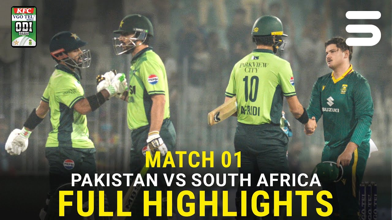 Pakistan vs South Africa 1st ODI Highlights 2025 | Exciting Moments & Key Performances