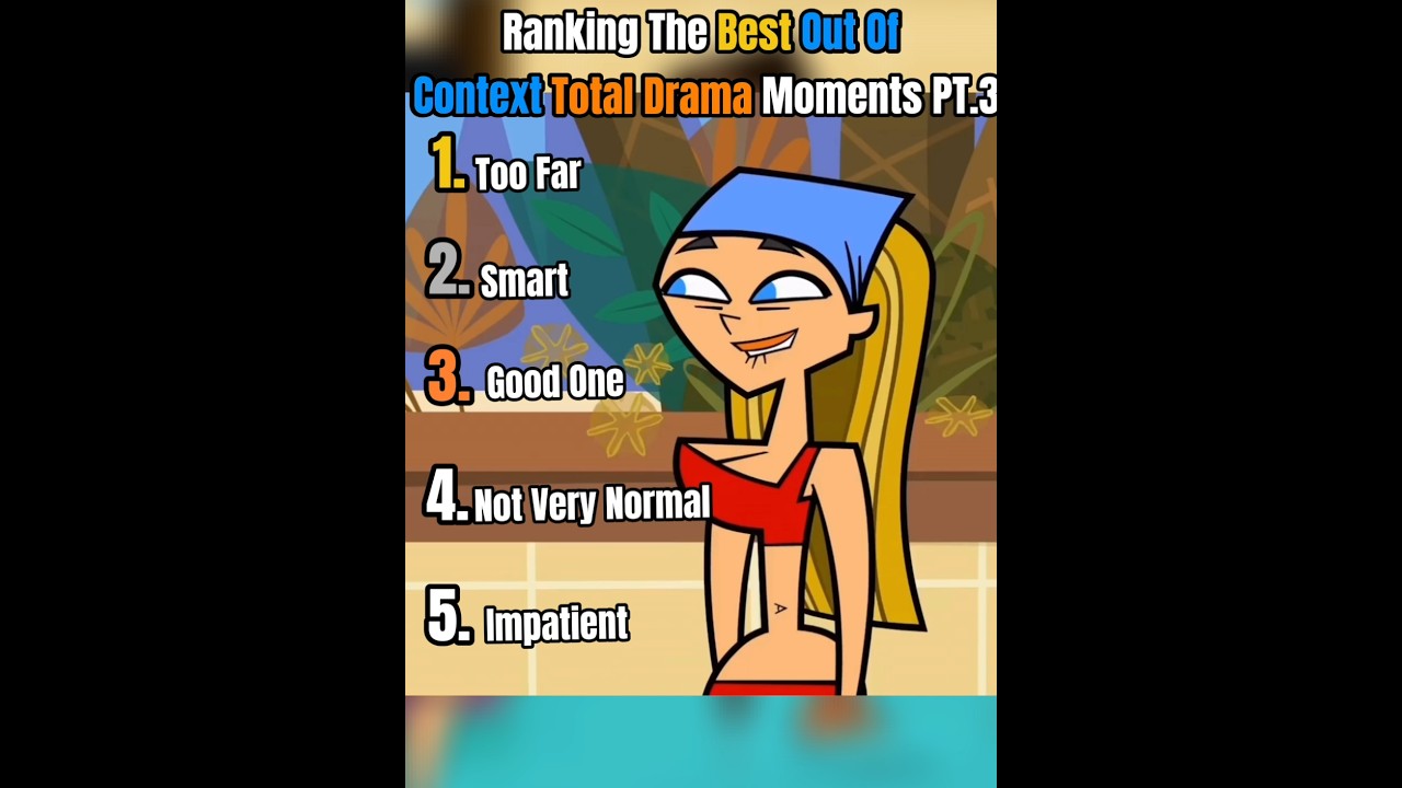 Ranking The Best Out Of Context Total Drama Moments#tdi#totaldrama#totaldramaisland#totaldramaaction