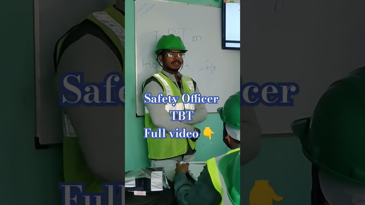 safety Officer TBT Training 🦺 #fireandsafety #safetytraining #safetycertification #safetyofficer