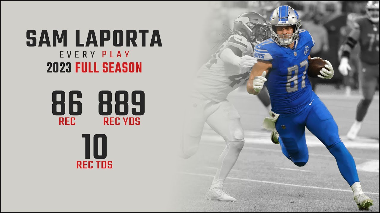 Sam LaPorta 2023 Highlights | Every Target and Catch