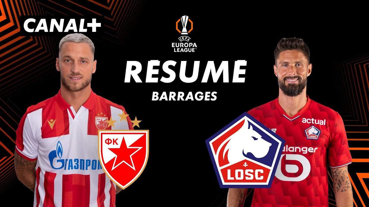 Résumé du match Étoile Rouge vs Lille - Ligue Europa 2025-26