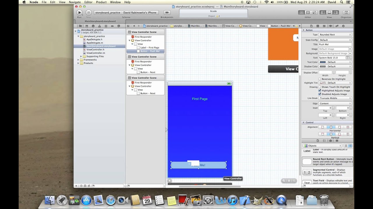 Xcode Tutorial: Using Storyboard for App Design