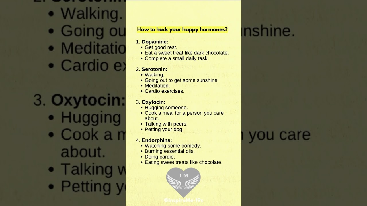Hack Your Happy Hormones Naturally 😊