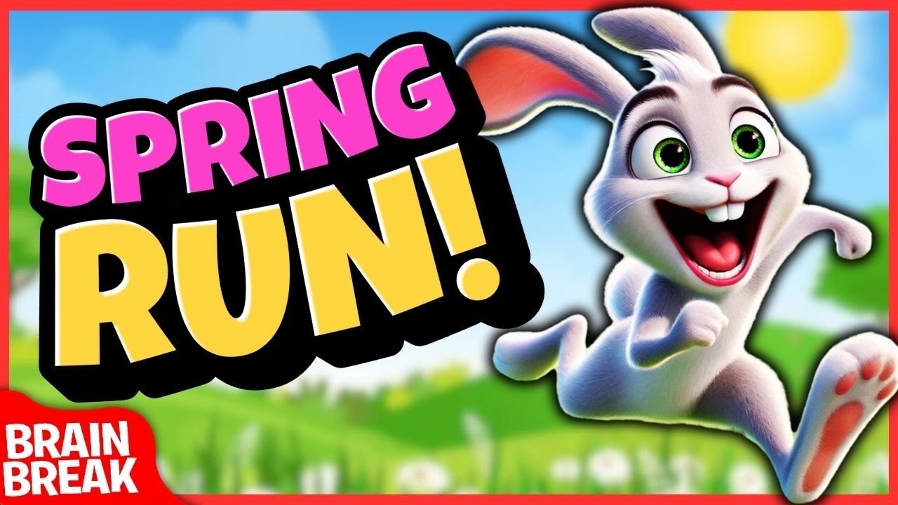 πΈ Spring Run Brain Break | Brain Breaks for Kids | Freeze Dance