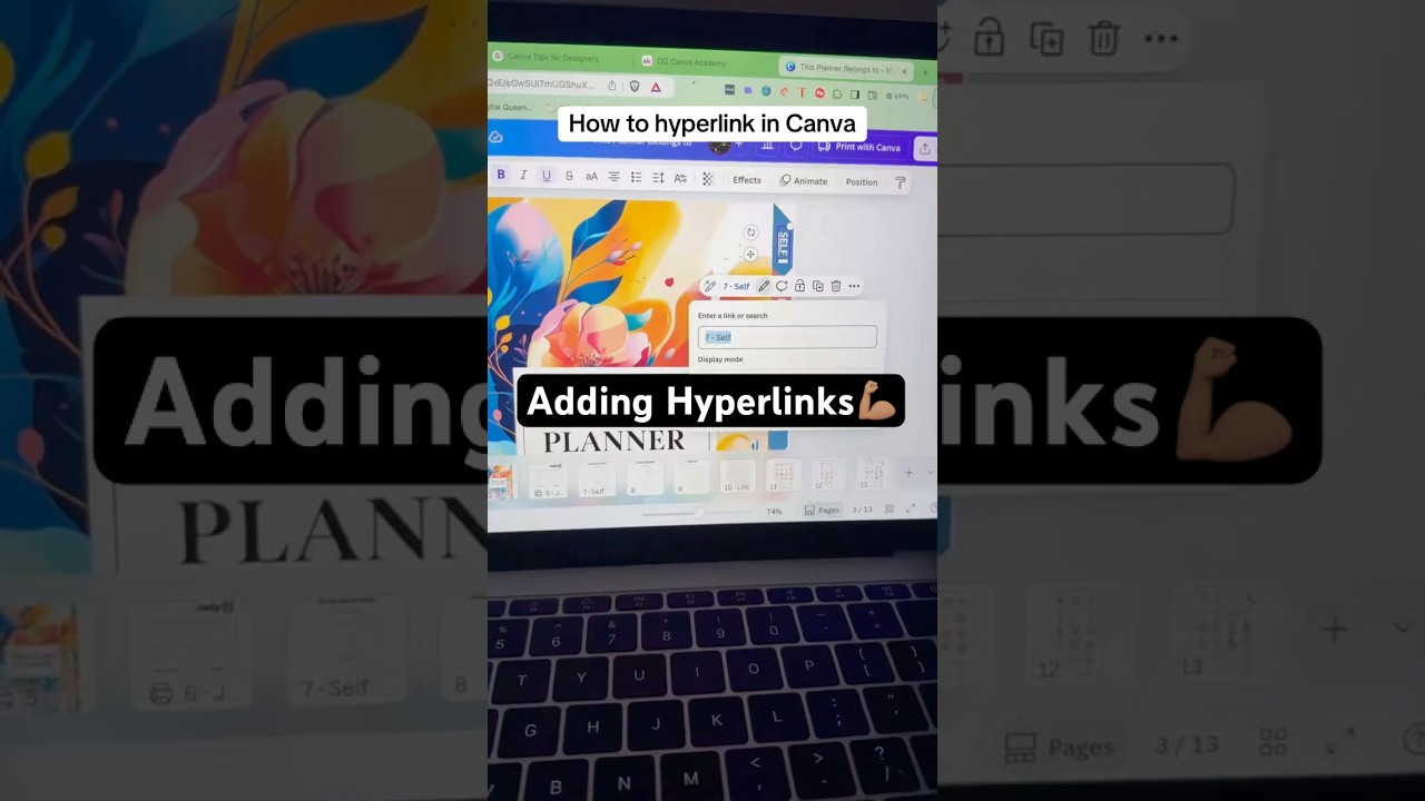 Canva Tutorial: How to Create Hyperlinks 🔗