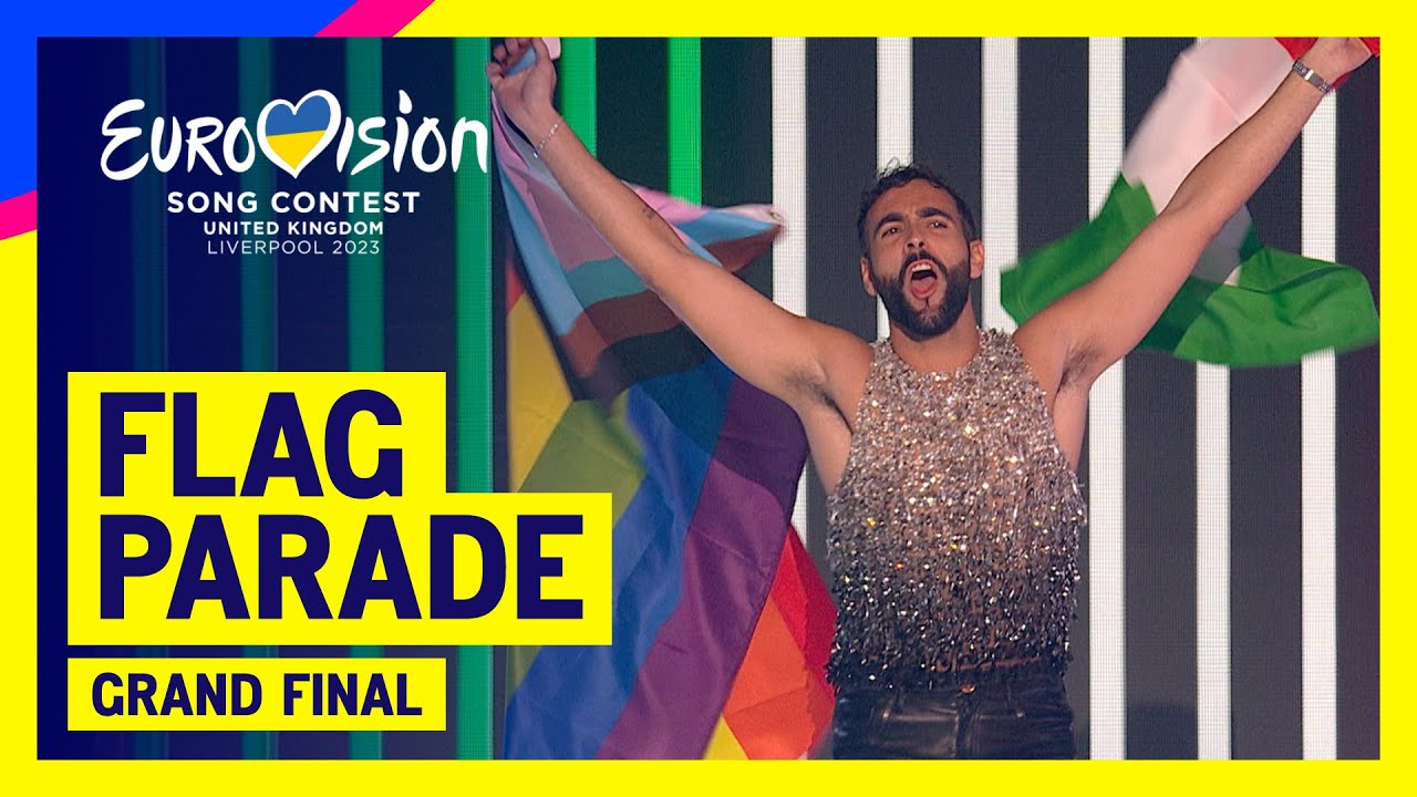 Eurovision 2023 Grand Final Flag Parade 🇺🇦🇬🇧