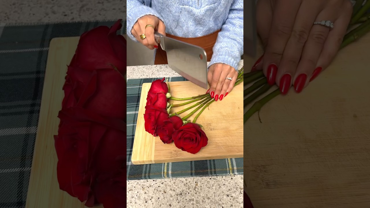 Simple Romantic Rose Centerpiece 🌹