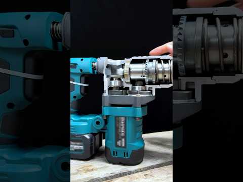 How the Rotary Hammer Drill’s Gears Move,An Inside Look at the Mechanism. #powertools #hammerdrill