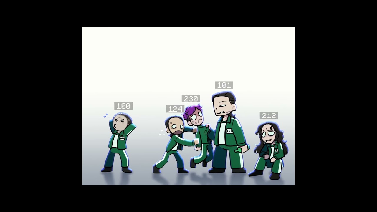 Squid Game 3-Line Transformation Animation | GH's Animation 🎮