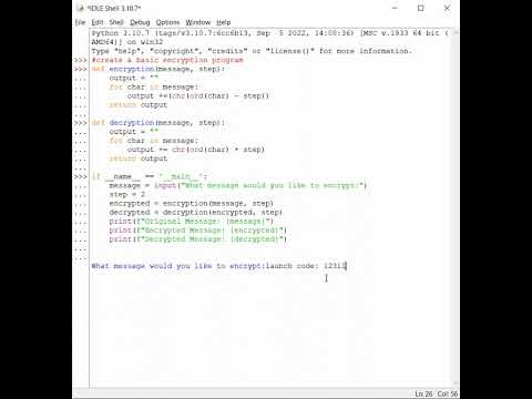 Basic Encryption Program