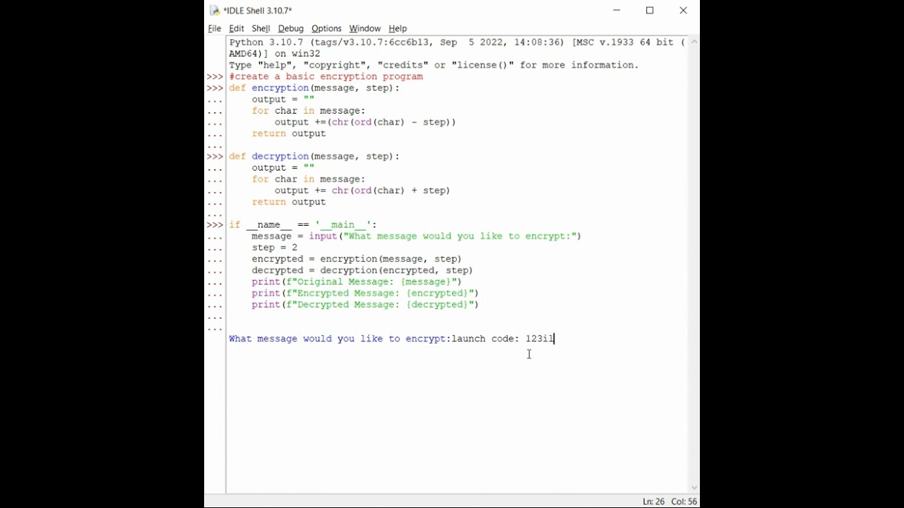 Simple Python Encryption Program 🔐