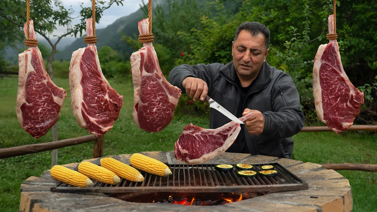🔥 Perfect Mountain BBQ: How to Grill the Juiciest Steaks Ever!