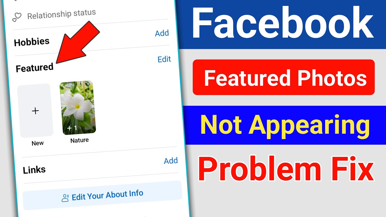 Fix Facebook Featured Photos Not Showing 📸